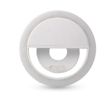 Mini Aro de Luz LED Redondo para Selfies, Transmisión en Vivo, Belleza, con Batería, Luz de Relleno para Cámara, Flash