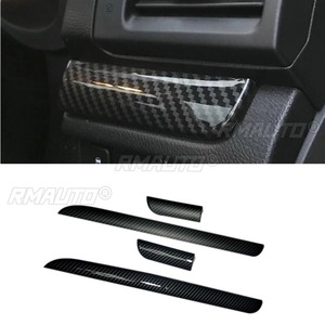 Tira Decorativa Interior de Fibra de Carbono para el Panel de Instrumentos y la Consola Central, Modificación para Subaru XV 2012-2017 - Product Image 2