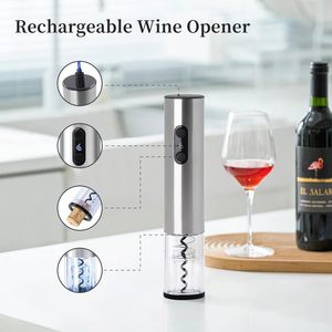 Fabricant professionnel d'ouvre-bouteilles électriques en acier inoxydable, ensemble d'ouvre-bouteilles à vin - Product Image 3