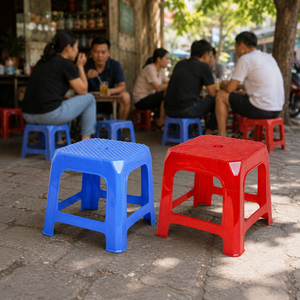 Multi Color Convertible Plastic Square <b>Stool</b> Stackable Lightweight PP Backless Seating Ottoman Chair Bedroom School Classroom - Product Image 5