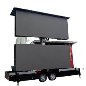 2024W Mobiele Led Led Aanhangwagen Aanhangwagen Reclame Mobiele Bestelwagen Led Scherm Led Display Reclame Buitentrailer