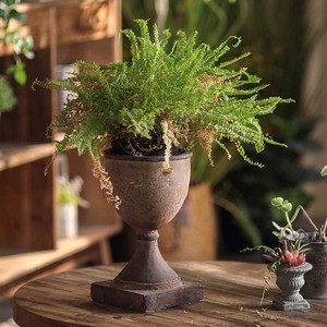 Chinese Style Retro <b>Vase</b> Terracotta Color Resin Desktop Ornament For Living Room Bedroom Office Decoration - Product Image 3