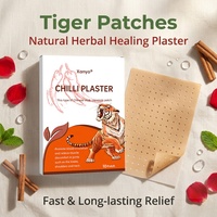 Patchs antidouleur Tiger jusqu'à 6 heures, baume médicamenteux Tiger, emplâtre chauffant au piment pour le dos, les genoux, le cou et les épaules, marque privée