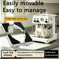 Support de machine à café multifonctionnel Daxinsi, chariot de base portable, support de sol pour four à micro-ondes, matériau PP durable