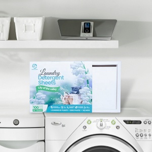 แผ่นซักผ้าสำหรับโรงแรมปราศจากพลาสติกย่อยสลายได้แผ่นซักผ้าเป็นมิตรต่อสิ่งแวดล้อม - Product Image 4