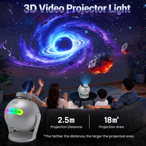 Proyector de Video LED 3D Inteligente y Económico Nanxin con Control por Aplicación WiFi, 60 Videos, <span class=keywords><strong>Cosmos</strong></span> Romance Festival, para Dormitorio y Hogar - Product Image 5