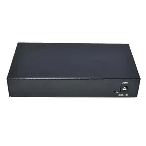 OEM 8CH Full Gigabit Ethernet 5V Adapter Switches custom Case logam 1000Mbps Uplink Giga LAN Network Switch