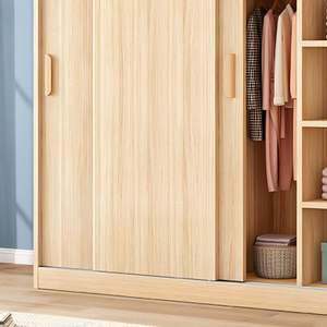 Ensemble de garde-robe moderne personnalisé armoires de chambre à coucher complètes pour la maison appartements porte plate stockage de vêtements - Product Image 4