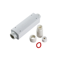 Extensor POE de 1 Entrada y 1 Salida, 30W, Distancia de Conexión de 250 Metros para Cámara IP CCTV, Extensor Poe de 1 Puerto con Protección Impermeable para Exteriores