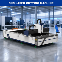 Machine de découpe laser CNC pour métaux, découpeuse laser à fibre 1500x3000mm haute précision avec servomoteur HCFA pour tôles métalliques