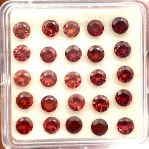 พลอยโกเมนทรงกลมเจียระไนเหลี่ยมเพชรพลอยเทียมสีแดงธรรมชาติสำหรับทำเครื่องประดับได้รับการรับรองจาก IGI หินโกเมนทรงกลมขนาด8มม. ราคาขายส่ง - Product Image 2