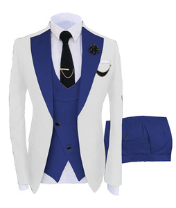 <span class=keywords><strong>Costume</strong></span> de mariage trois pièces formel pour le <span class=keywords><strong>marié</strong></span> et les garçons d'honneur, version italienne - Product Image 1