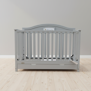 Cuna de madera con almacenamiento convertible de recién nacido a niño pequeño para uso en dormitorio, escuela, sala de estar, camas para bebés. - Product Image 4