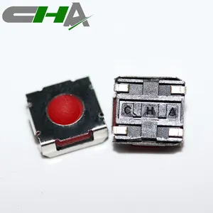 CHA red handle pin small tact switch 6*6mm round head IP67 tact switch J pin switch