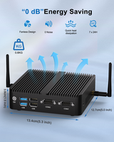 HYSTOU Mini PC industriel de bureau d'usine 12e génération H3D Intel N100 M.2 SSD HD DP Win10/11Pro Linux OS DDR4 PC