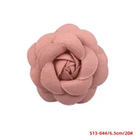 2023 panas 6.5cm Aksesori kamelia buatan tangan Diy cincin rambut korsase pakaian sepatu topi aksesori kain produsen bunga