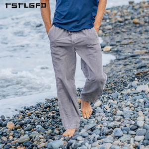 Sustainable Custom Men's Casual Denim Cargo Pants Elastic Baggy Breathable Loose High Quality Streetwear High Street Wholesale - Product Image 3