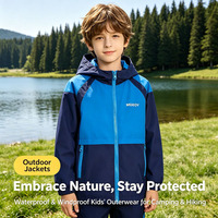 Kapuzen-Regenjacken für Jungen und Mädchen Wasserdichte Regenmäntel Windbreaker für Kinder Leichte Jacken Outdoor-Jacke