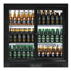 Mini Bar de Doble Puerta, <span class=keywords><strong>Refrigerador</strong></span> para Bebidas Frías, Exhibidor de Vidrio, Enfriador de Barra para Cerveza - Product Image 3