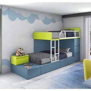 NOVA 20BWB045模块化系统宿舍高级青年卧室家具套装木制儿童上下床儿童双层床