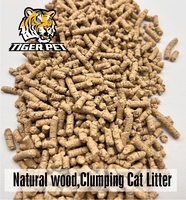 Litière pour chat en bois agglomérante Eco Natural, légère, anti-odeurs, export en vrac depuis une usine professionnelle