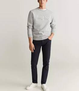 Felpe con cappuccio in cotone 100% personalizzato semplice bianco girocollo da uomo <span class=keywords><strong>felpa</strong></span> a manica <span class=keywords><strong>lunga</strong></span> con logo personalizzato 3d felpe con cappuccio in rilievo Bekas - Product Image 2