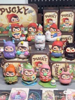 Nouvelles figurines en PVC Popmart PUCKY Poko`s Adventure Series, boîte mystère à collectionner, jouets super mignons, poupée cadeau de Noël