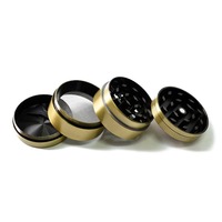 Grinder à fumée personnalisé avec impression laser, 40 mm, quatre couches, en alliage de zinc, modèle Bouledogue, accessoires pour cigarettes et autres articles de fumée