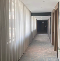Voilage en Soie Douce au Toucher, Surface Texturée Fine, Taille Personnalisée pour Villa, Hôtel, Projet Résidentiel