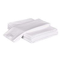 Parure de lit hôtelière en coton blanc 300TC à prix avantageux – Housse de couette et draps d'hiver