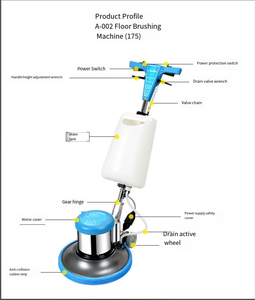 Máquina Eléctrica <span class=keywords><strong>de</strong></span> Limpieza <span class=keywords><strong>de</strong></span> Pisos 220V, Nueva, Equipo <span class=keywords><strong>de</strong></span> Pulido Manual para Limpieza Doméstica, Hoteles y Exteriores - Product Image 4