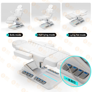 Lujo tailandés espalda Headspa portátil 4 motores eléctrico calentado elevador ajustable grandes mesas de masaje cama con agujero - Product Image 4