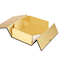 Boîte cadeau pliable sur mesure, noir mat, choix de plusieurs couleurs, laminage magnétique mat, biodégradable, respectueux de l'environnement