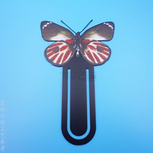 Butterfly Design Metal <b>Bookmark</b> 90x30mm Digital Printing Stationery Gift - Product Image 2