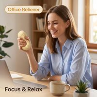 Balles anti-stress en forme d'arachide, douces, sensorielles, jouets sensoriels avec logo personnalisé, faits à la main
