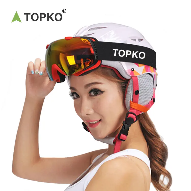 Topko capa para capacete de esqui, material de alta qualidade para capacete de esqui, snowboard, ski, quente e respirável, à prova de vento, com viseira