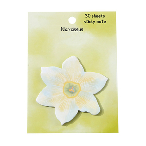 Narcissus Flower Sticky Notes 30 Sheets Self-adhesive <b>Memo</b> <b>Pads</b> - Product Image 6