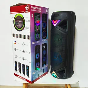 Big TWS Rod Speaker Dual 8 Inch Party Speaker With Wireless Microphone Dazzling Lights IFeiGift Speaker Factory IF-2805