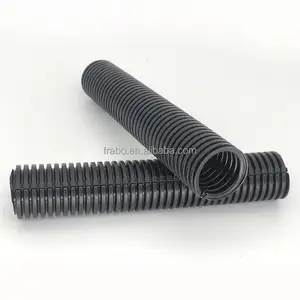 New Design Easy Disassembly Open And Closed Dust-proof Overlap Sealable Corrugated Nylon Split Plastic Flexible Conduit