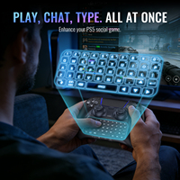 Mini clavier avec haut-parleur intégré, support ergonomique pour la paume de la main, Chatpad, facile à brancher et à utiliser pour la manette PS5