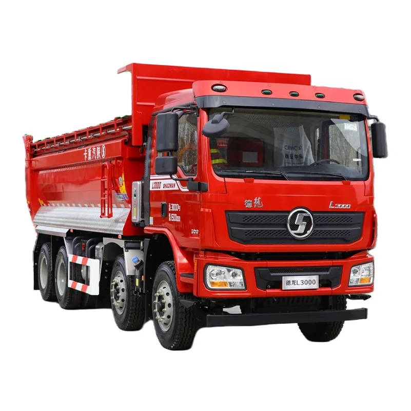 Zoomlion Mack truk Metropolitan Dongfeng, truk sampah Dump Truck 18 Ton kucing 785 18 Ton Sitrak C7h Shacman Rhd 3 sisi 4X4