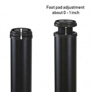 Modern Tall Office Desk Table Iron Chrome Black Breakfast Bar Worktop <b>Support</b> Furniture Leg Adjustable Hospital Use - Product Image 3