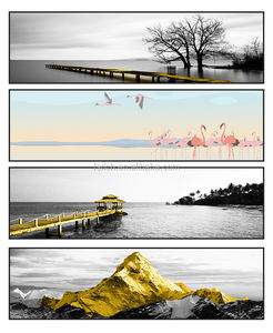 <span class=keywords><strong>Peinture</strong></span> murale tête <span class=keywords><strong>de</strong></span> <span class=keywords><strong>cheval</strong></span>, décoration nordique <span class=keywords><strong>de</strong></span> chevet, <span class=keywords><strong>moderne</strong></span> minimaliste, Version horizontale, <span class=keywords><strong>peinture</strong></span> murale, paysage d'ambiance - Product Image 5