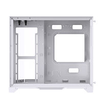 Lovingcool Mid Tower Desktop Panoramic Tempered Glass PC Casing CPU Cabinet MATX Cooling Gaming Computer Case with LCD Screen