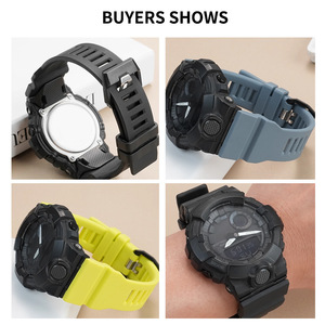 Correa de reloj deportiva profesional multicolor de resina <span class=keywords><strong>Cassio</strong></span> GBA-800/GBD-800/GMA-B800/GMD-B800 - Product Image 5