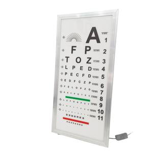 Tabla Optométrica Medco de 2.5m/5m, Estándar Internacional, con Control Remoto Eléctrico para Examen de Agudeza Visual - Product Image 5