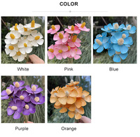 AM-PFKC05 Ammy Bouquet de fleurs violettes fait main 10P/lot Fleurs séchées préservées Noël Écologique Longue Durée