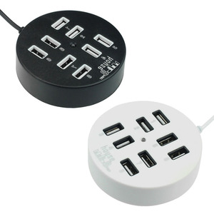 Hub USB 2.0 haute vitesse <span class=keywords><strong>Jmax</strong></span> 8 ports 2026 avec adaptateur secteur rond pour tablette - Product Image 4