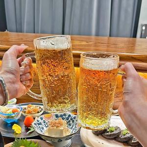 Jarra de cerveza Glacier de 401-500 ml con asa, de vidrio artesanal, para fiestas, bebidas frías y jugos. - Product Image 2