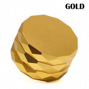 New Design 75mm Diamond Cutting Surface Smoking <b>Grinder</b> 4-layer <b>Herb</b> <b>Grinder</b> Custom Logo - Product Image 2